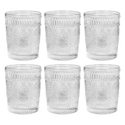 Krumble Waterglas Vintage - 260 Ml - Set Van 6