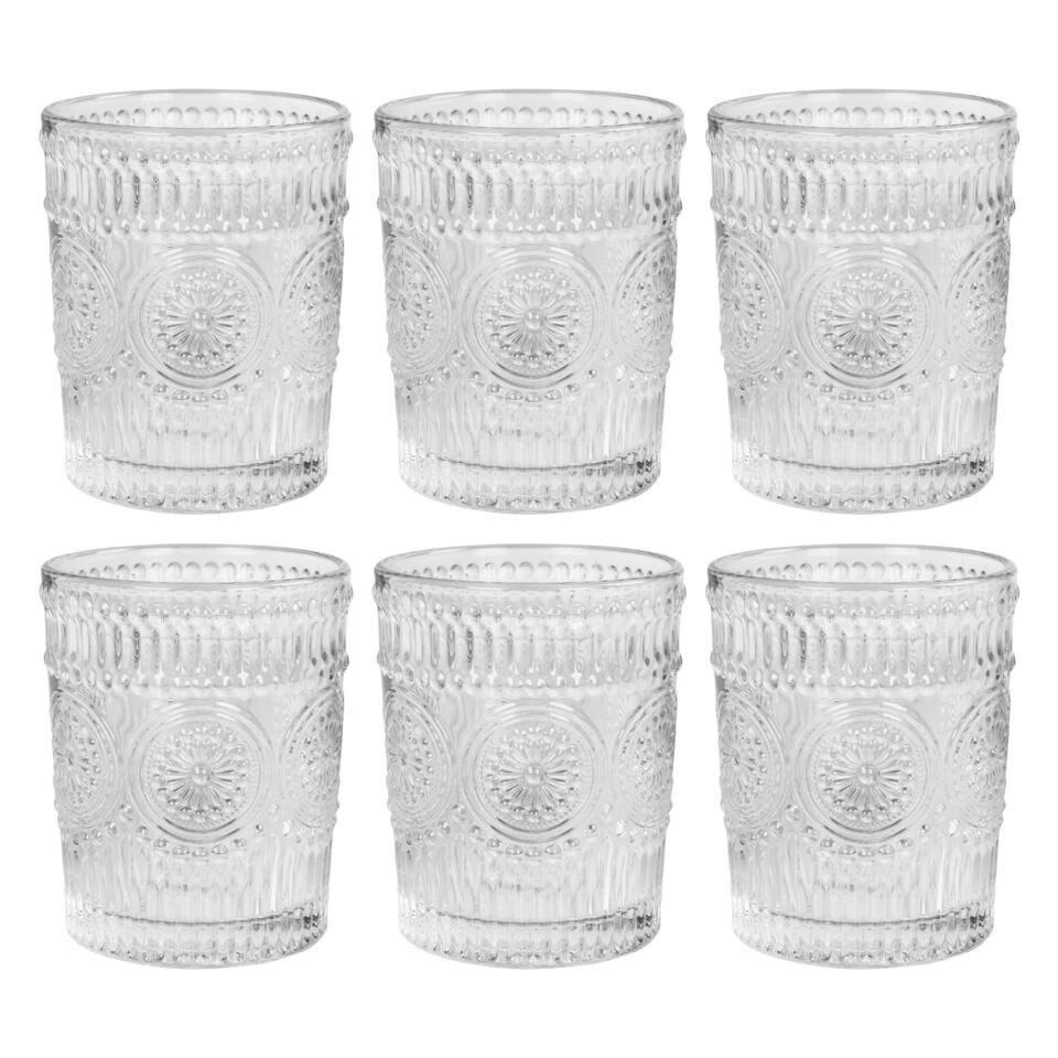 Krumble Waterglas Vintage - 260 Ml - Set Van 6 3 Krumble Waterglas Vintage - 260 Ml - Set Van 6