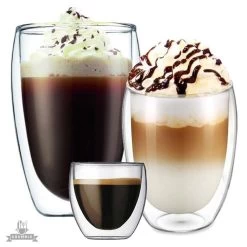 Krumble Koffie Glas Dubbelwandig 300ml -Het originele servies. 1000071595 0102