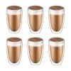 Krumble Latte Macchiato Glas Dubbelwandig 400ml - Set Van 6 2 Krumble Latte Macchiato Glas Dubbelwandig 400ml - Set Van 6 -Het originele servies. 1000071597