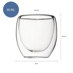 Krumble Espresso Glas Dubbelwandig Set Van 2 9 Krumble Espresso Glas Dubbelwandig Set Van 2 -Het originele servies. 1000071604 0103