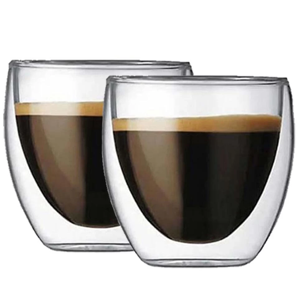 Krumble Espresso Glas Dubbelwandig Set Van 2 3 Krumble Espresso Glas Dubbelwandig Set Van 2