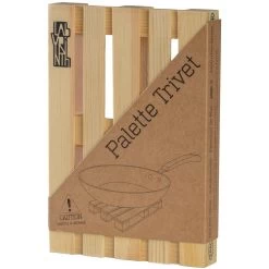 Labyrinth Palette Trivet - Houten Onderzetter Voor Pannen (19x12,8)