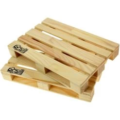 Labyrinth Palette Trivet - Set Van 2 Houten Onderzetters Voor Pannen (19x12,8) -Het originele servies. 1000072331 0103