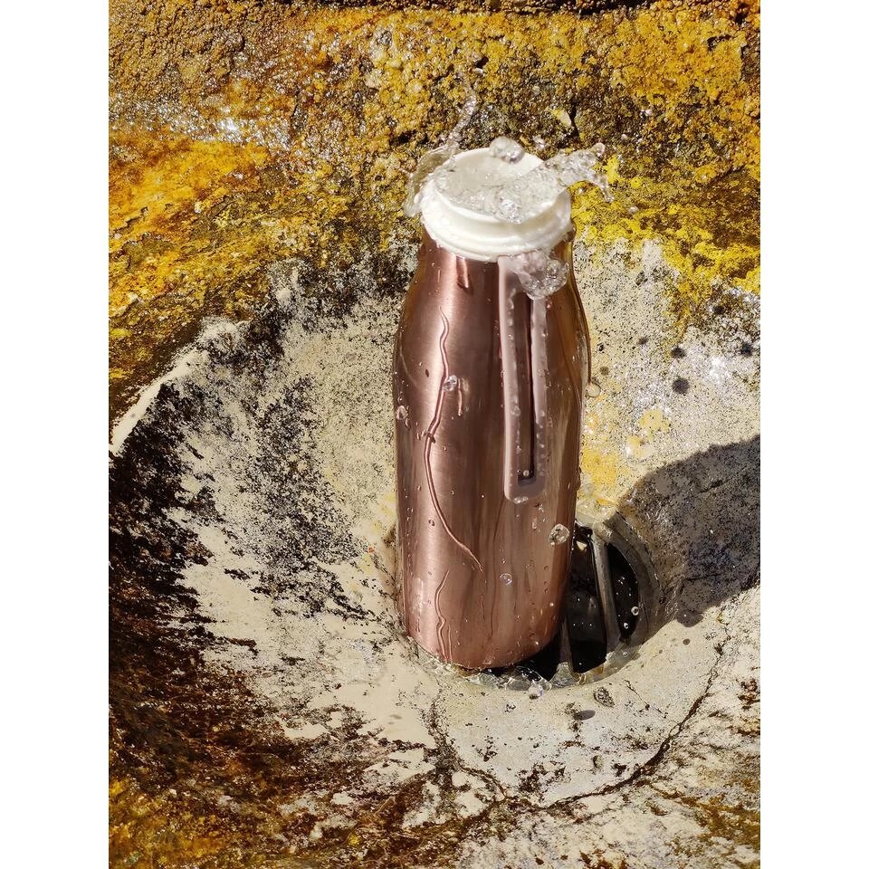 Ecoffee Cup Warm/Koud Dubbelwandig Thermosfles - 500 Ml - Roze Metalic 6 Ecoffee Cup Warm/Koud Dubbelwandig Thermosfles - 500 Ml - Roze Metalic - Afbeelding 4