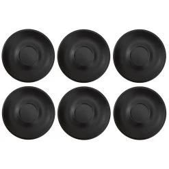 Barista Innovations Nero - Schotel Voor Cappuccinokop - Set Van 6 - Mat Zwart