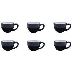 Barista Innovations Nero - Espressokopje - Set Van 6 - 75ml - Mat Zwart