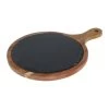 Krumble Serveerplank Rond - M - Hout En Leisteen -Het originele servies. 1000074025