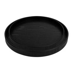 QUVIO Houten Dienblad Rond - Set Van 2 (24 Cm En 27 Cm) -Het originele servies. 1000074699 0103
