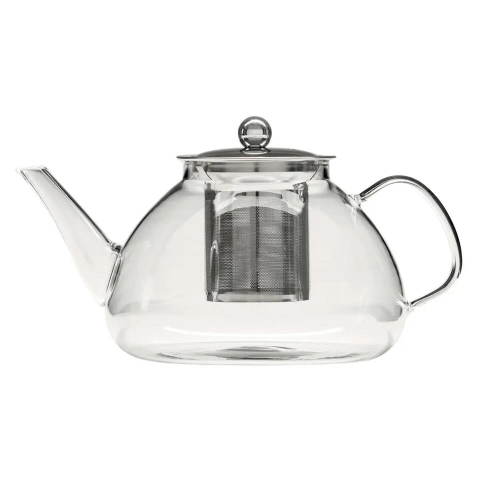 Secret De Gourmet - Theepot - Glas/rvs - Met Filter - 1300 Ml 3 Secret De Gourmet - Theepot - Glas/rvs - Met Filter - 1300 Ml