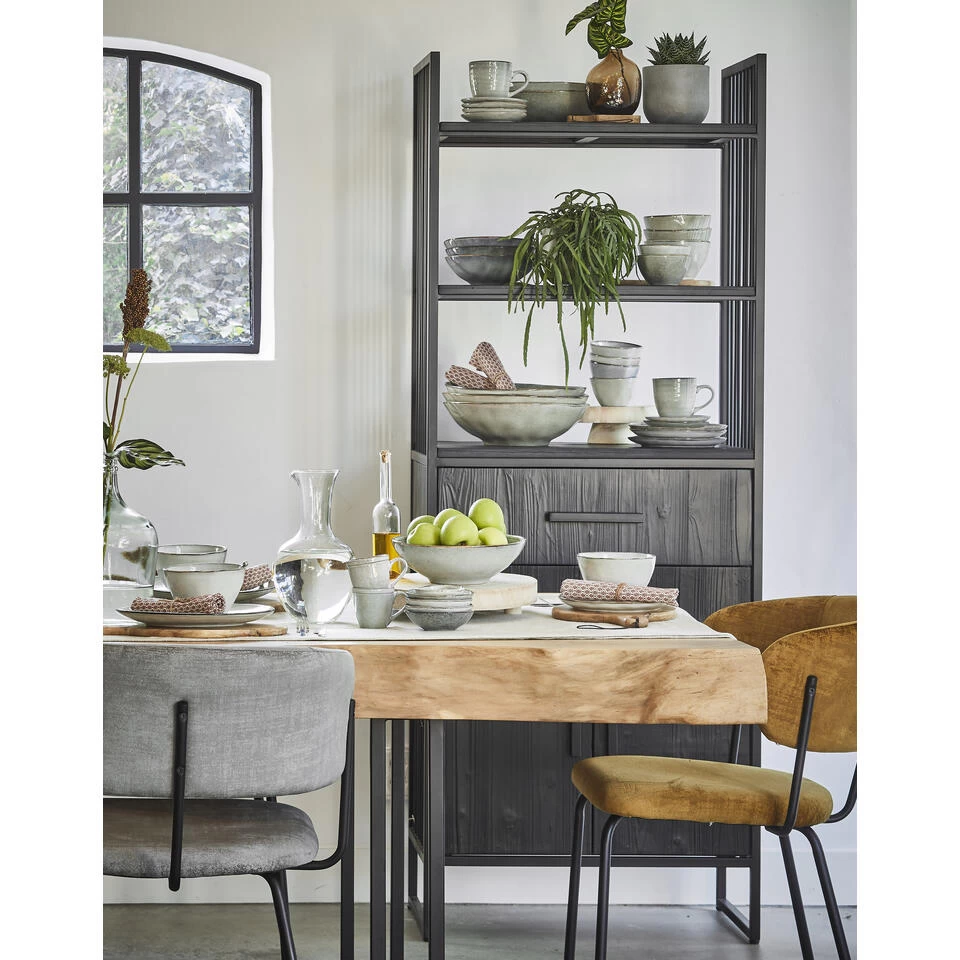 Mica Decorations Tabo Schaal - H7,5 X Ø23,5 Cm - Grijs 6 Mica Decorations Tabo Schaal - H7,5 X Ø23,5 Cm - Grijs - Afbeelding 4