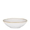 Mica Decorations Tabo Schaal - H7,5 X Ø23,5 Cm - Wit -Het originele servies. 1000077203