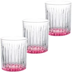 Vivalto - Drinkglazen Exotic Collection Set 6x Op Roze Base 330 Ml