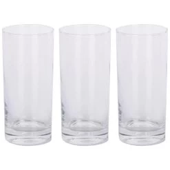 Alpina - Longdrink Glazen - 3x Stuks - Glas - 350 Ml - 6 X 15 Cm