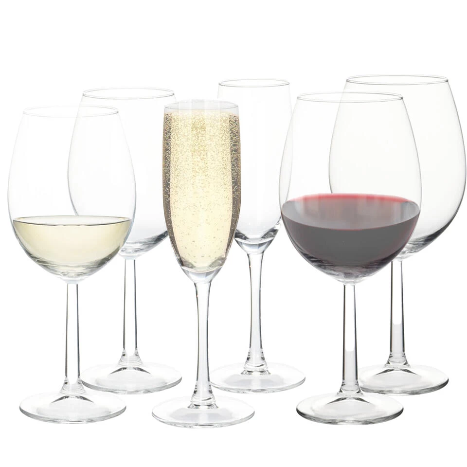 Excellent Houseware Wijnglazen Set - 18-delig - Glas - 3 Soorten 5 Excellent Houseware Wijnglazen Set - 18-delig - Glas - 3 Soorten - Afbeelding 3