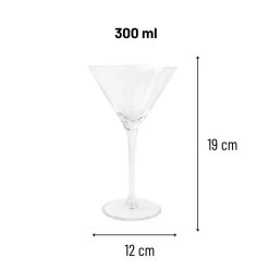 Orange85 Martini Glazen Transparant 4 Stuks 300 Ml Cocktail Set -Het originele servies. 1000077243 0111