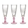 Vivalto - Champagneglazen Exotic Collection Set 6x Op Roze Voet 170 Ml -Het originele servies. 1000077255