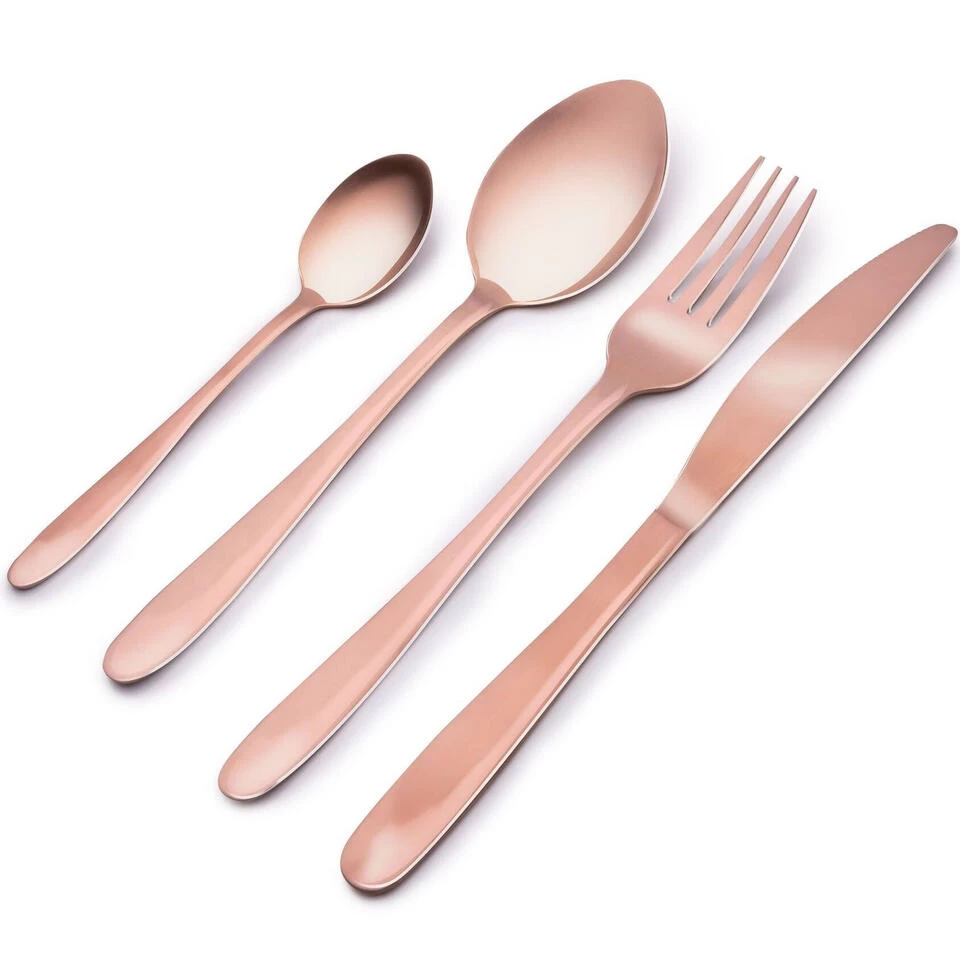 Alpina Bestek - 16-delig - 4 Personen - Mat Koper - RVS 3 Alpina Bestek - 16-delig - 4 Personen - Mat Koper - RVS