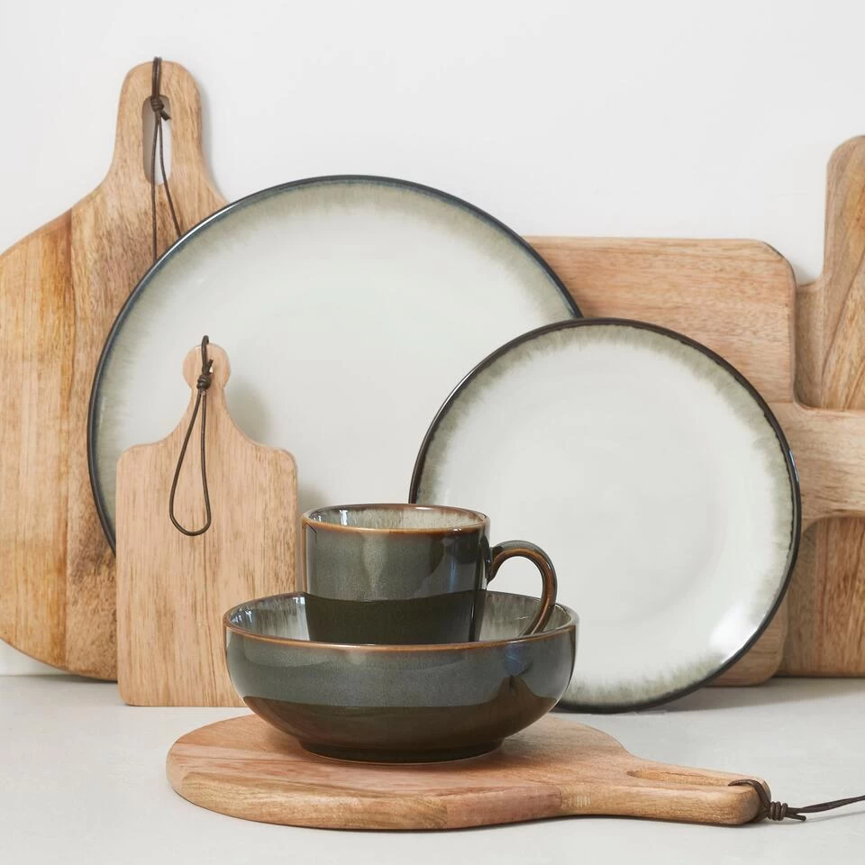 Mica Decorations Duko Serveerplank - Ø28 Cm - 100% FSC - Bruin 4 Mica Decorations Duko Serveerplank - Ø28 Cm - 100% FSC - Bruin - Afbeelding 2