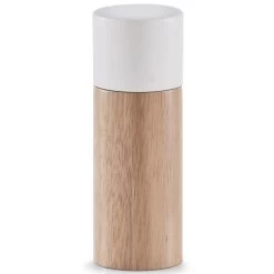 Zeller Pepermolen Of Zoutmolen - Hout - Witte Dop - 15 Cm