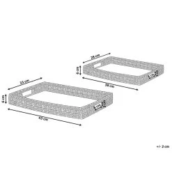 Beliani Blad NDEBELE - Natuurlijk Rotan -Het originele servies. 1000080841 0102