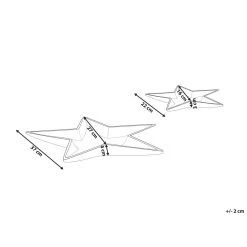 Beliani Decoratieve Schaal BANTEN - Goud Aluminium -Het originele servies. 1000081432 0102