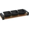 Excellent Houseware Serveerplank Met 3 Tapas Schaaltjes - Hout - 32 X 10 Cm 2 Excellent Houseware Serveerplank Met 3 Tapas Schaaltjes - Hout - 32 X 10 Cm -Het originele servies. 1000081895