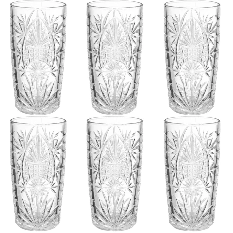 Secret De Gourmet Longdrink Glazen - 6 St - 350 Ml - Ayla 3 Secret De Gourmet Longdrink Glazen - 6 St - 350 Ml - Ayla