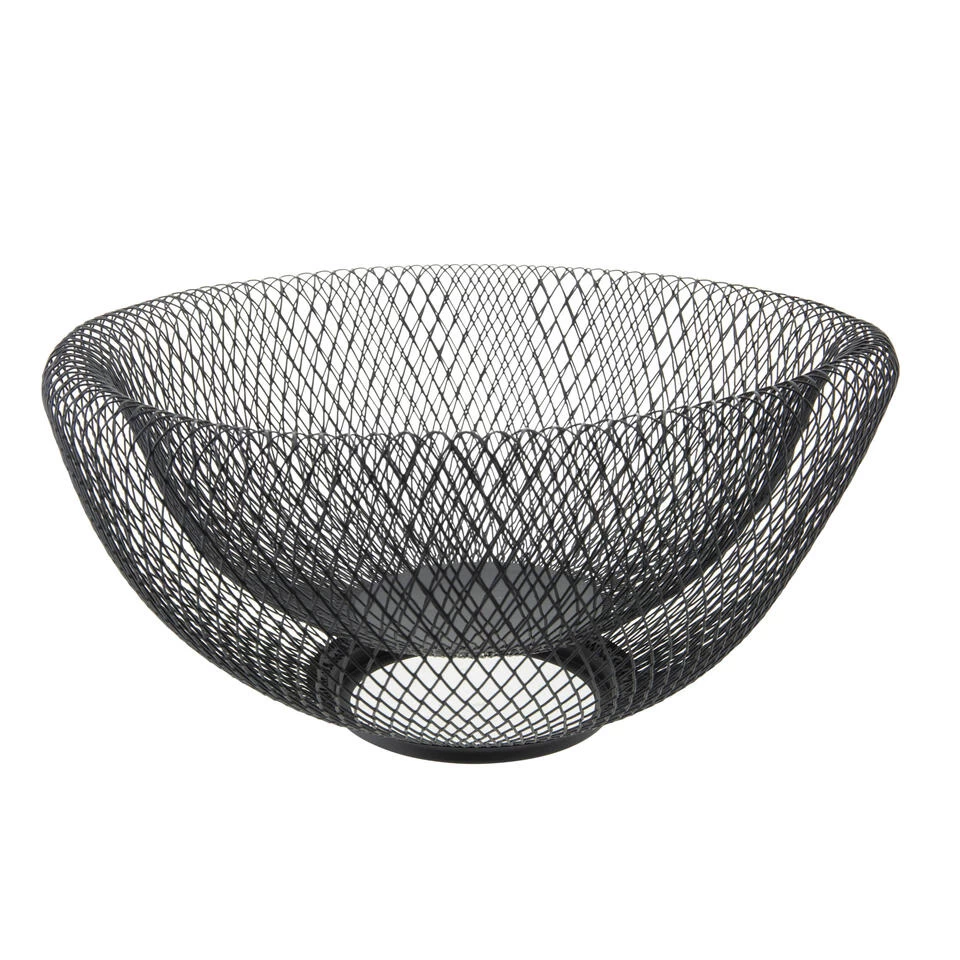 Cosy&Trendy Fruitmand - Zwart - Ø 30,5 X H 15 Cm 3 Cosy&Trendy Fruitmand - Zwart - Ø 30,5 X H 15 Cm