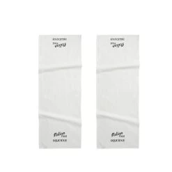 DDDDD Tafelloper Italian Food 50 X 150 Cm White Per 2 Stuks