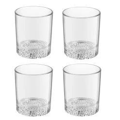 Whisky Tumbler Glazen - 4x - Artisan Serie - Transparant - 290 Ml -Het originele servies. 1000085456 0103