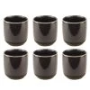 OTIX Espresso Kopjes Set Van 6 100 Ml Zwart