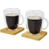 Seasons Dubbelwandige Koffieglazen 350 Ml - 2 St - Incl. Onderzetters -Het originele servies. 1000086096