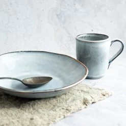 Dutch Rose Bord Diep 23,5 Blauw -Het originele servies. 1000086754 0103