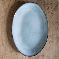 Dutch Rose Ovale Schaal 34x23 Cm Blauw 8 Dutch Rose Ovale Schaal 34x23 Cm Blauw -Het originele servies. 1000086757 0102