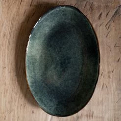 Dutch Rose Ovale Schaal 34x23 Cm Groen 8 Dutch Rose Ovale Schaal 34x23 Cm Groen -Het originele servies. 1000086759 0102