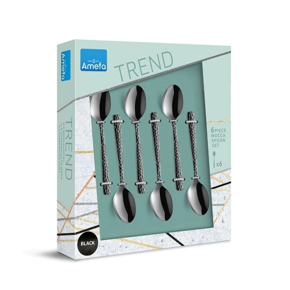 Amefa Felicity - 6 Theelepels - Zwart 4 Amefa Felicity - 6 Theelepels - Zwart - Afbeelding 2