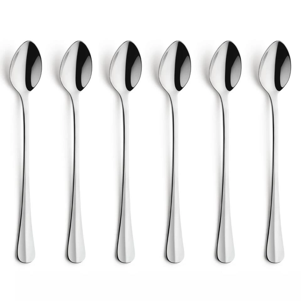 Amefa Baguette - 6 Latte Lepels 3 Amefa Baguette - 6 Latte Lepels