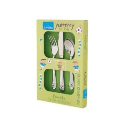 Amefa Footie - 3-delige Kinderbestekset -Het originele servies. 1000087334 0110