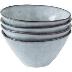 Dutch Rose Giftset 4 Kommen 14 Cm Blauw -Het originele servies. 1000087491 0101