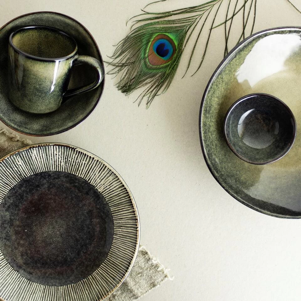 Dutch Rose Giftset 4 Bekers Groen 39 Cl. 6 Dutch Rose Giftset 4 Bekers Groen 39 Cl. - Afbeelding 4