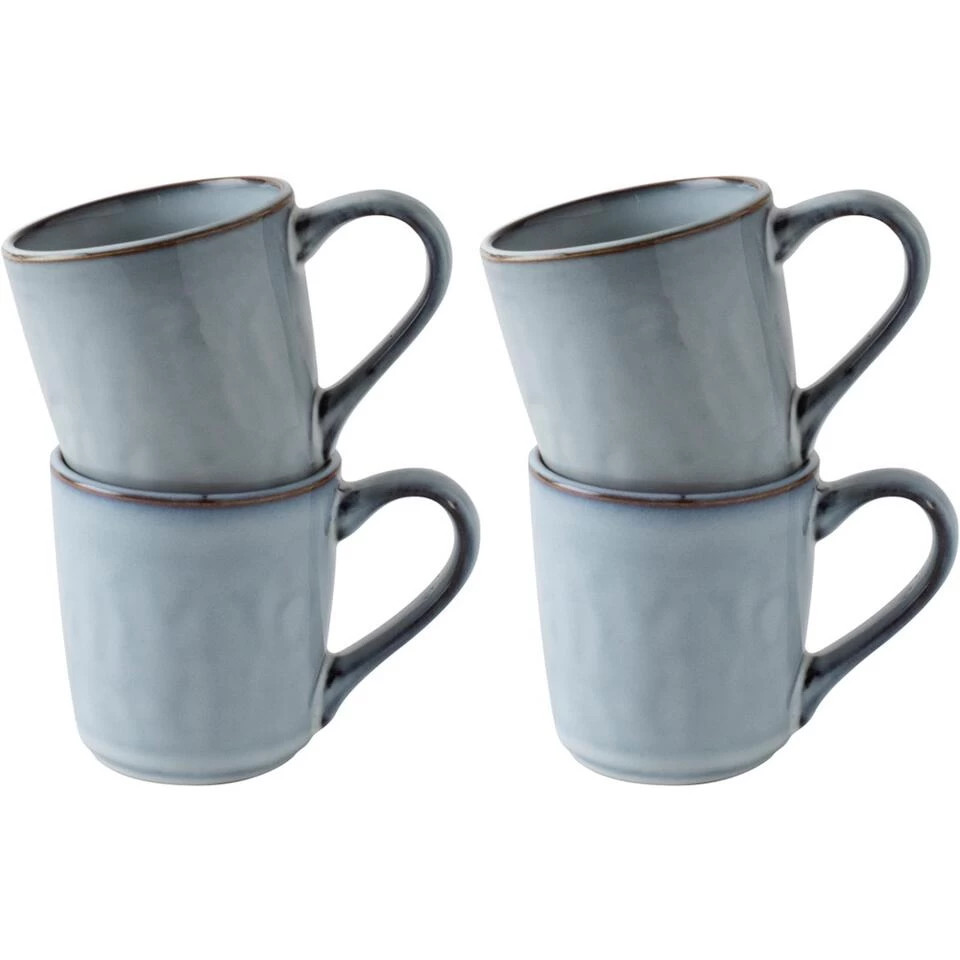 Dutch Rose Giftset 4 Bekers Blauw 39 Cl. 4 Dutch Rose Giftset 4 Bekers Blauw 39 Cl. - Afbeelding 2