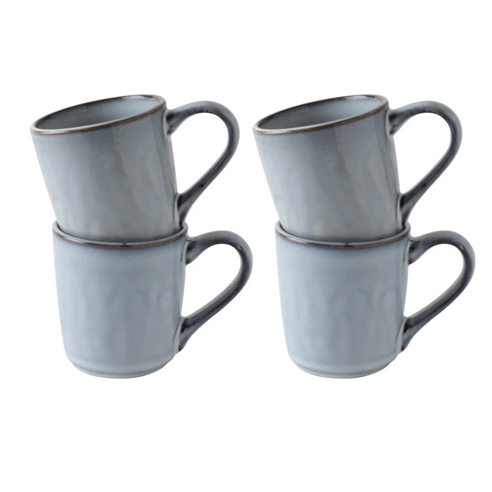 Dutch Rose Giftset 4 Bekers Blauw 39 Cl. 3 Dutch Rose Giftset 4 Bekers Blauw 39 Cl.