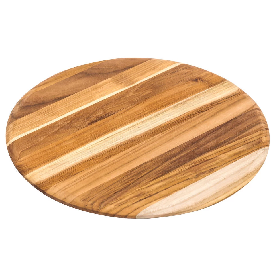 Teakhaus Elegant Collection - Serveerplank Hout Rond 33cm 4 Teakhaus Elegant Collection - Serveerplank Hout Rond 33cm - Afbeelding 2