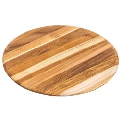 Teakhaus Elegant Collection - Serveerplank Hout Rond 33cm