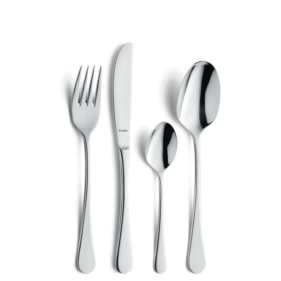 Amefa 24-delige Bestekset Rebecca Hoogglans Zilverkleurig 3 Amefa 24-delige Bestekset Rebecca Hoogglans Zilverkleurig