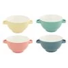 OTIX Soepkommen Met Oor Set Van 4 Verschillende Kleuren Aardewerk 680 Ml -Het originele servies. 1000089108