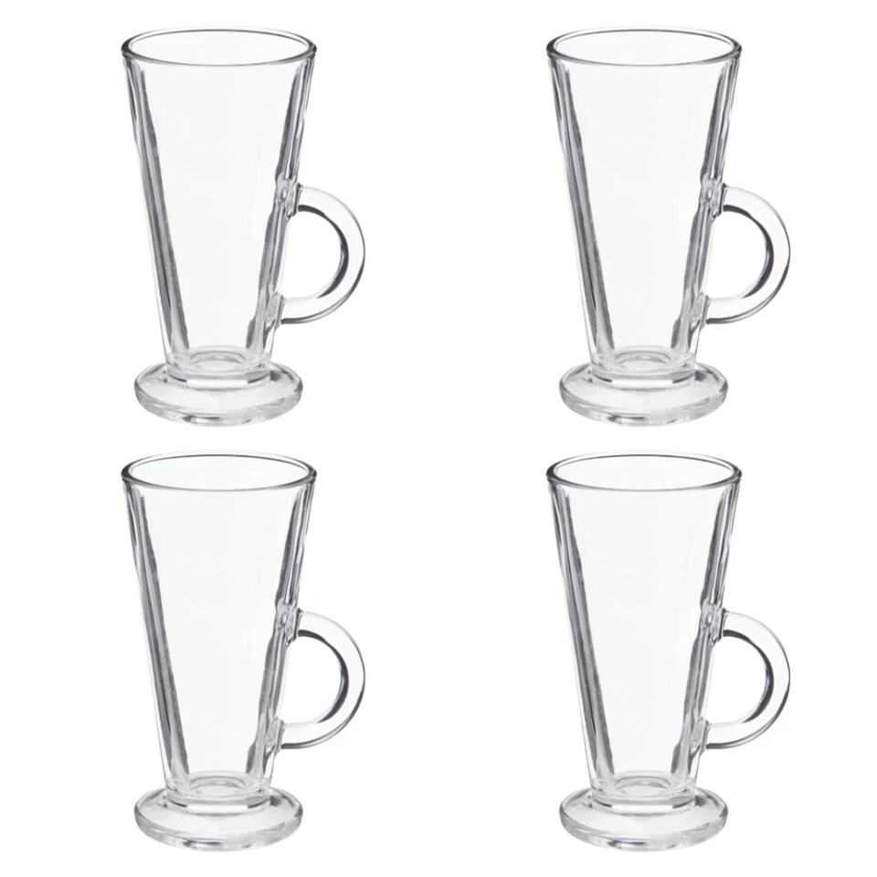 Orange85 Latte Macchiato Glazen 280 Ml 4 Stuks Met Oor Cappuchino Glazen 3 Orange85 Latte Macchiato Glazen 280 Ml 4 Stuks Met Oor Cappuchino Glazen