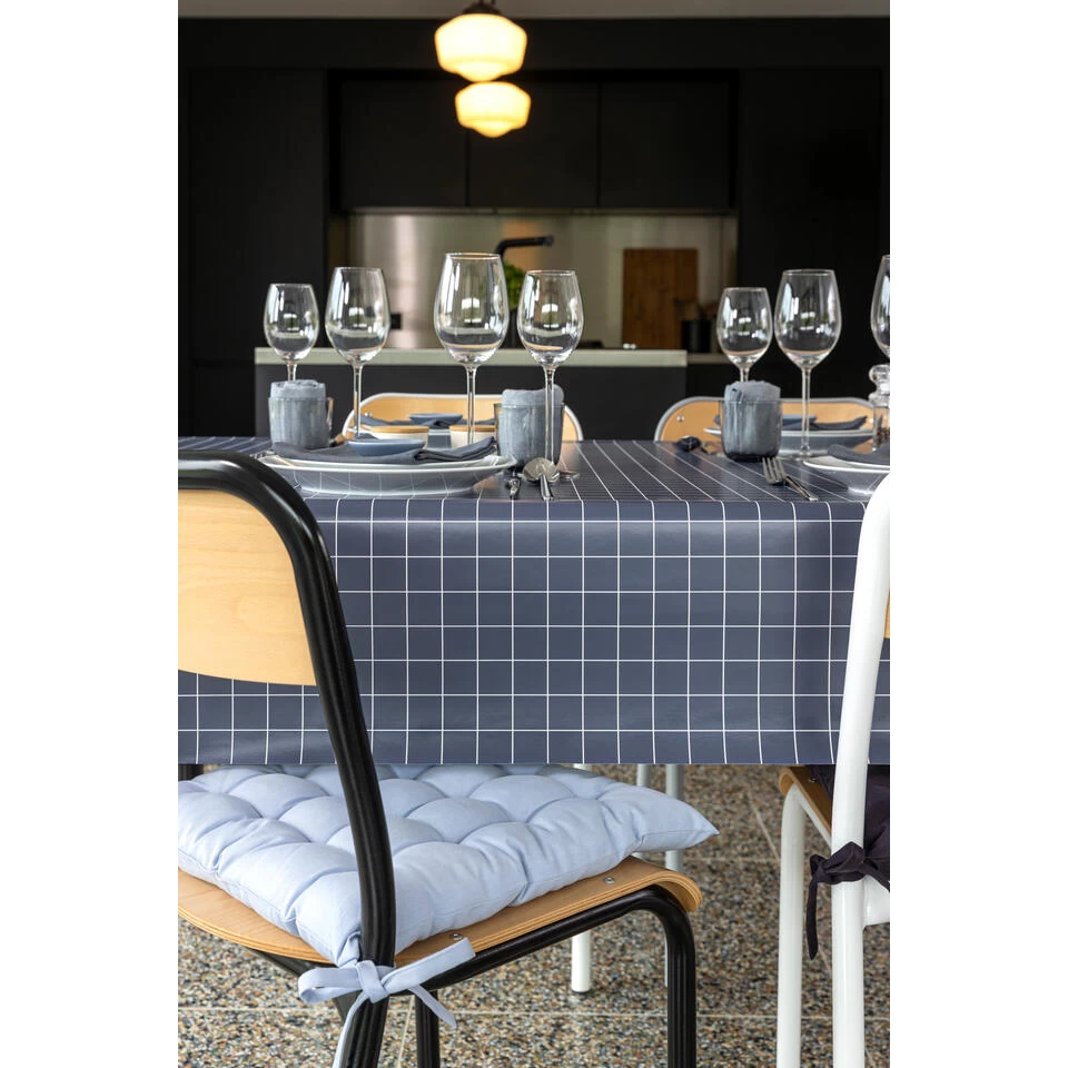 Mistral Home - TAFELKLEED - Afwasbaar - 140 X 240 Cm - Grijs 4 Mistral Home - TAFELKLEED - Afwasbaar - 140 X 240 Cm - Grijs - Afbeelding 2