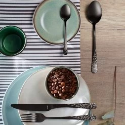 Amefa Austin Frost - 16-delige Bestekset Voor 4 Personen - Mat Zwart -Het originele servies. 1000090549 0101